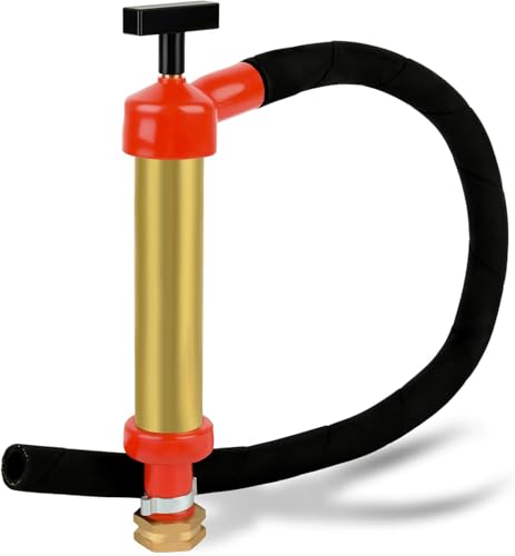 34060-0130 Marine Engine Oil Drain Hand Pump, Brass Oil Extractor Oump for Oil Change, 10.25" Long, 1.25" Diameter, Compatible with OMC/Mercruiser, 1 Gallon/Minute Output