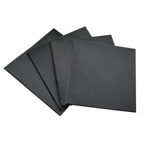 4 Pieces Adhesive Foam Padding 1/8 in Thick X 6 in X 6 in, Anti Vibration Pads, Closed Cell Foam Pads for Anti-Slip, Shock Absorption - size: 6in X 6in X 1/8in, style: With adhesive,Foam