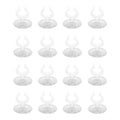 MroMax Aquarium Suction Cup Clips Airline Tubing Hose Heater Clips Clamps Holder for Fish Tank Clear 23mm to 27mm 20Pcs - size: 20pcs 23mm to 27mm