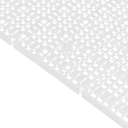 Luxshiny 10pcs Aquarium Fish Isolation Board Fine Mesh Plastic Egg Crate Divider Panel 30x15cm Detachable Grid for Breeding and Fish Tank Partition