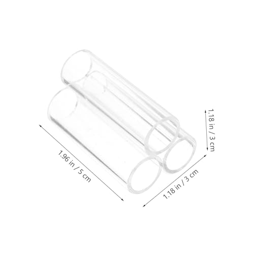 Homoyoyo Acrylic Crystal Shrimp Tube Shelter - 3 Holes Aquarium Hide for Cherry Shrimp & Small Fish Habitat
