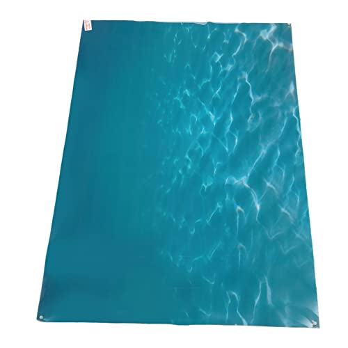 HEEPDD Aquarium Background 91x50 CM PVC Self-Adhesive Wallpaper Sea Pattern 3D Effect Ocean Scene for Fish Tank Decor Upgrade Standard 20-30 Gallon Aquariums