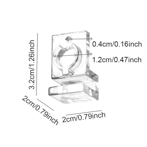 30 Pieces Aquarium Lid Clips for Rimless Aquariums Aquarium Accessories Hose Fixing Clips Aquarium Lid Support Stand Clamps, for 5mm