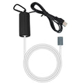 Aquarium Air Pump USB Air Pump Mini Aquarium Air Pump Ultra Quiet Fish Tank Air Pump Energy Saving Oxygen Bubbler Includes Aquarium Oxygen Tube + Air Stones 1W - color: Black