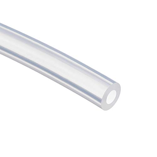 uxcell Silicone Tubing 3/16"(5mm) ID X 3/8"(10mm) OD 6.6ft(2m) Silicone Rubber Tube Air Hose Pipe for Pump Transfer Clear - size: 5mm x 10mm