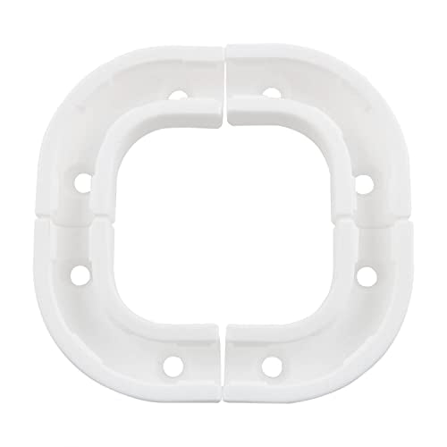 HJGarden 6pcs Water Pipe Flow Bend Clip 90 Degree Fixing Clamp Tube Elbow Corner Holder for 1/4" / 3/8" RO Tubing-White