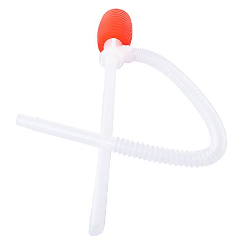 Groz Siphon Hand Pump for 5 Gallon Pails, 2 GPM Polyethylene Transfer Pump for Water, Soap, Detergent, Wax & Antifreeze, 1-1/2" Bung, 15-1/4" Suction Tube, 22" Discharge Hose (44400)