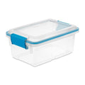 Sterilite 18-Pack Gasket Box, Weather-Resistant Storage Bins with Latching Lids, 7.5 Quart - Heavy-Duty Organizing Containers for Closet, Bathroom, and Office - size: 7.5 Quart, style: 18 Pack