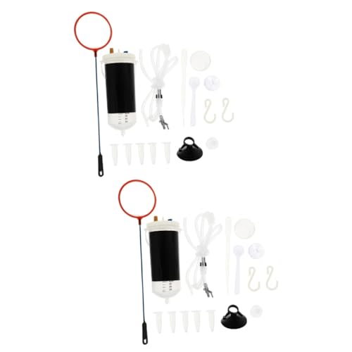 FRCOLOR 2sets Durable Brine Shrimp Incubator for Easy Shrimp Breeding Hatchery Box Suction Cup for Secure Placement Fish Tank - color: Assorted Colorx2pcs, size: 15.5X6X6cmx2pcs