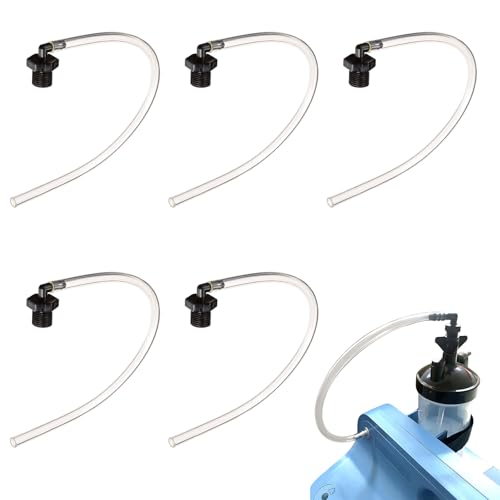 Humidifier Bottle Connecting Tube Compatible with EverFlo 5L Oxygen Concentrator, O2 Generator Humidifier Water Cup Adapter Elbow, 12"L, 5 Pcs