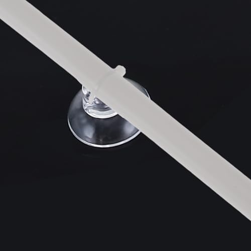 Aquarium Suction Cups, Clear Suction Cups with 20 Zip Ties, Suction Cups Airline Tubing Holder, Aquarium Sucker Fish Tank Accessories, 0.98", 1 Set