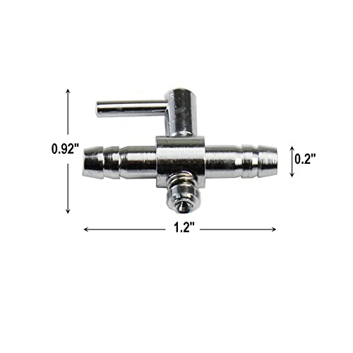 AQUANEAT Aquarium Control Valve, Metal Stainless Steel Gang Valve, Air Flow Distributor Splitter for Air Pump