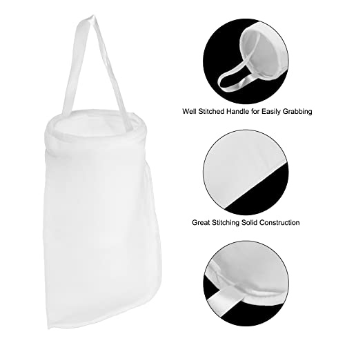 uxcell 75 Micron Paint Filter Bag PE Strainer for Filtering Paint, Gasoline, Fuel, Home Brewing (7.09"x7.09"x16.93") - size: 75 Micron