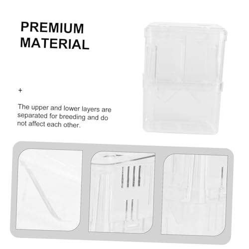 BESPORTBLE 2pcs Betta Fish Aquarium Fry Breeding Box Fish Hatching Container Aquarium Gravel Tank Incubator