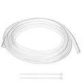 M METERXITY Vinyl Tubing 10mm ID x 12mm OD 10ft Flexible Plastic Tube with 2 Hose Ties, Lightweight Hybrid PVC Hose for Water Gardening/Airline/Aquarium Tubing [Clear]