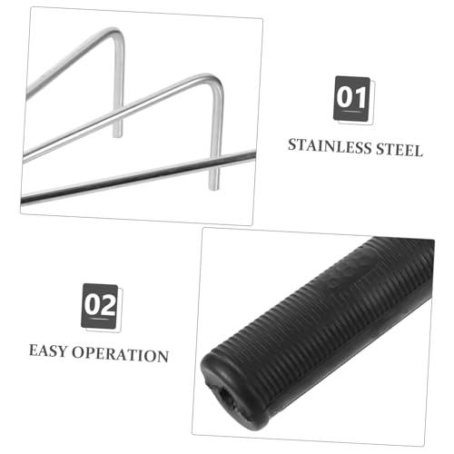 YARNOW Heavy Duty Ground Leveler Tile Tools Pro Stainless Steel Rake for Flat Dust