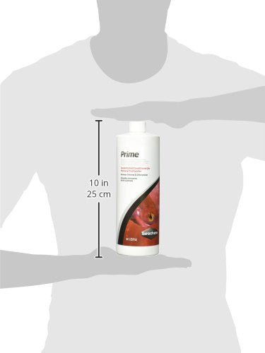 Seachem 437 Prime Fresh and Saltwater Conditioner - Chemical Remover and Detoxifier 1L - size: 1000 mL, style: Conditioner