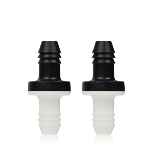 3/8" 10mm Inline vacuum Barbed Check Valve,1Pcs/ 2Pcs /5Pcs ABS One Way Water Non-Return Breather Check Valve for Fuel Gas Liquid Air - color: 2