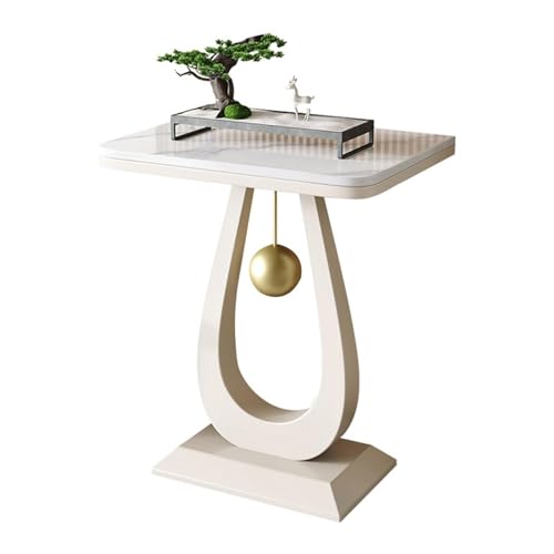 Modern Marble Console Table with Metal Frame, Minimalist Plant Stand, Living Room Display Shelf, Flower Pot Rack, Versatile Furniture for Home Décor - color: White-2, size: 40*30cm/15.7*11.8in