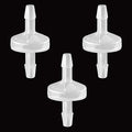 One Way Check Valve 1/8"(3MM) Hose Barb Non Return Ozone Resistance Plastic Valve for Water Fuel Oil Air Gas (Pack of 3) - size: 1/8 Inch, style: 3 Pcs