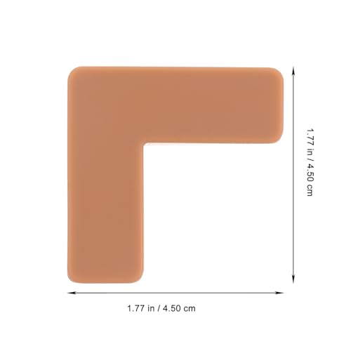 BESPORTBLE 6pcs Brown Medium Silicone Corner Protectors for Aquarium and Pet Carrier, Soft Furniture Edge Bumpers for Safety and Anti-Collision Table Guards