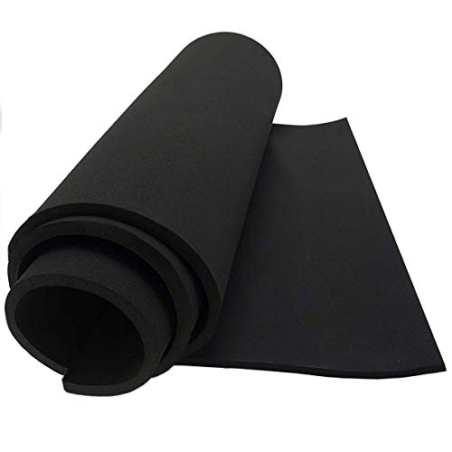 Dualplex Neoprene Sponge Foam Rubber Sheet Roll, 15 X 60 Inch X 1/4" Thick, Perfect Cosplay Padding, DIY Project Sheet - Easy Cut Non-Adhesive Multi-Function Soundproof Rubber Foam - size: 15 X 60 Inch X 1/4" Thick