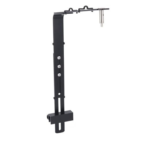 Aquarium Light Riser, Aquarium Light Bracket, Aluminum Alloy High Adjustable Aquarium Light Holder,Fish LED Aquarium Light Stand for Hanging Lamp (Black) - color: Black