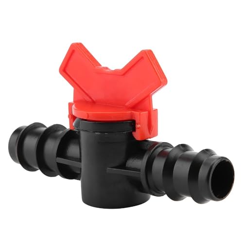 3/4" Plastic Line Hose Barbed Ball Valve Shut-Off Switch With Hose Barb Water Flow Control Connector for Aquarium Garden Micro Irrigation(1/2'') - size: 1/2''