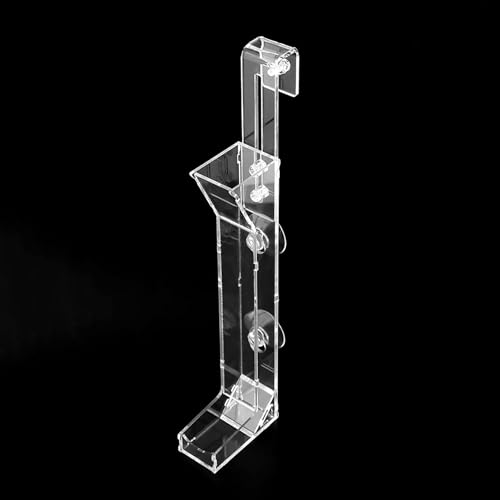 Acrylic Shrimp Feeding Tube, Shrimp Feeder Transparent Glass Shrimp Feeding Dish Tray with Suction Cups for Fish Jar Aquarium Crystal Shrimp Crabs Clams