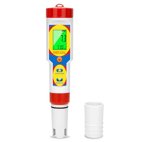 Digital pH and Salinity Meter for Saltwater Aquarium Pool Salt Tester for Swimming Pool 6 in 1 Upgraded pH Salt ORP EC TDS Temp Testing Kit for Reef Aquarium Hydroponics Hot Tub