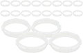 Toyvian Hamster Tunnel Connector Rings, 20pcs Universal DIY Cage Tube Connectors for Small Animal Habitats Replacement Connecting Plates for Gerbils Mice Rats White Plastic Accessories