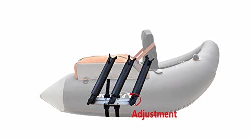 Brocraft Float Tube Rod Holder System/Triple Rod Holder for Fishing Float Tube / Float Tube Rod Rack System