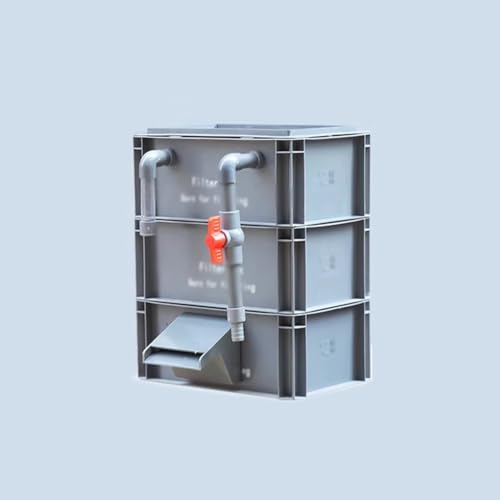 Aquarium Filter, Multi-Stage Filtration System for Fish Tanks and Ponds, Efficient Waterfall Design, Circulation Box for Drip Filter Applications - size: 30x20x37cm