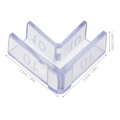 25pcs Fish Tank Glass Edge Guards 10mm Thick L-Shaped Corner Protectors for Aquarium Safety and Anti-Collision Furniture Guards