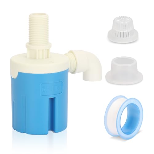3/4" Top Inlet Float Valve, Compact Plastic Automatic Water Shut Off Valve - Space-Saving Design, for Limited Space in Water Tank, Aquarium, - color: Top Inlet, size: 0.75 Inch