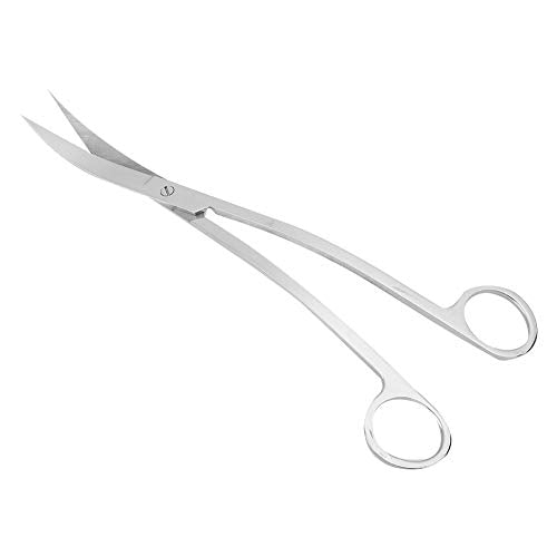 Semme Stainless Steel Plant Scissors for Aquarium Fish Ergonomic and Effortless Trimming Tool (wave cut) - size: wave cut
