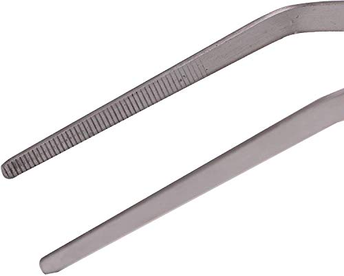 Extra Long Tweezers 18.9 Inch - FEITA Stainless Steel Curved Tip Tweezer Tongs for Aquarium Fish Tank Plants - style: 18.9Inch Curved-Tip