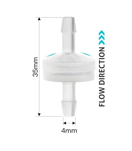 Zero-resistance Plastic Check valve 5 pcs - color: Plastic 5PCS