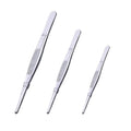 3PCS Stainless Steel Tweezers Set 8" 10" 12", Long Kitchen Tongs with Precision Serrated Tips for Cooking, Medical, Garden, Aquarium and Laboratory Use