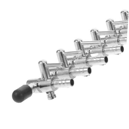 LALAFINA Aquarium Air Valve Control Metal Distributor Manifold Splitter with Flow Lever for Fish Tank Airline Pump Accessories Corrosion-Resistant Oxygen Distributor for Multi-Aquarium