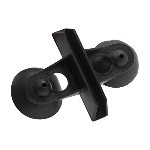 20Pcs Aquarium Isolation Plate Suction Cup Divider Holders Bracket, Fish Tank Plastic Sheet Divider Suction Cup (Black)