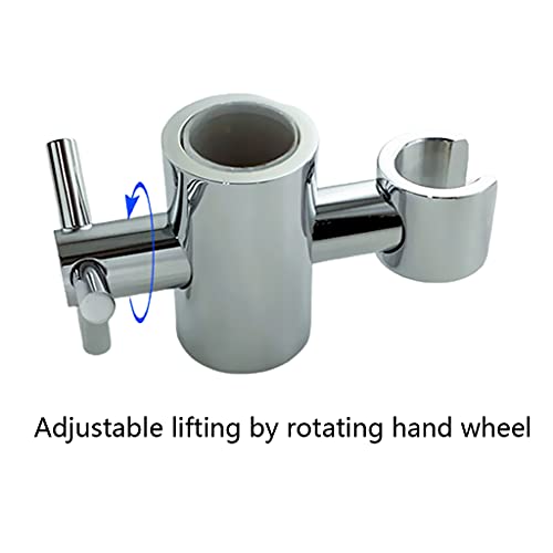 Zinc Alloy Replacement Hand Held Shower Bracket for Slider Height & Angle Adjustable Sprayer Holder On Slide Bar