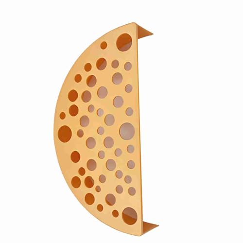 Non Fading Plastic Shrimp Breeding Cave, Aquarium Tunnel Protector with Delicate Landscape Hollow Hideouts for Fish & Shrimp Pond Fish Accessories Aquarium Ornaments (Orange) - color: Orange