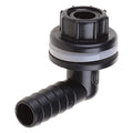 Flexible Tank Adapter (Bulkhead), Water Pipe Storage Adapter Connector, Plastics Elbow Quick Connector, 14mm Inner Diameter, Leakproof, Easy Installation, for Aquariums, Ponds Water Piping