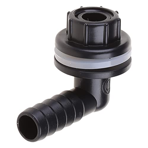 Flexible Tank Adapter (Bulkhead), Water Pipe Storage Adapter Connector, Plastics Elbow Quick Connector, 14mm Inner Diameter, Leakproof, Easy Installation, for Aquariums, Ponds Water Piping