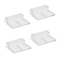 4pcs Clear Color Acrylic Aquarium Fish Tank Glass Cover Clip Support Holder (5mm)