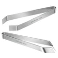 2 Pcs Fish bone tweezers,Stainless Steel Tweezers Flat and Slant for Fish Bones,Pig and Chicken Hair Remover