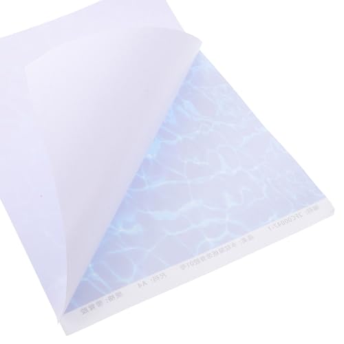 10sheets Water Ripple Pattern Sticker Simulated Water Paper for Wall Decor DIY Craft