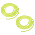 Aquarium Airline Tubing, 5/32"(4mm) ID x 1/4"(6mm) OD 4.9ft PVC Flexible Tube, (2Pcs, Yellow), Intended for Fish Tank Air Pump/Aquarium/Garden/Terrarium Pond - color: Yellow
