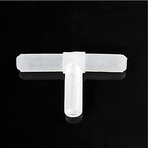 10pcs 3 Way Air Line Connector Aquarium Fish Tank Airline Tee Valve Pump Tube, White